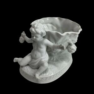 𝅺VINTAGE TA Japan Cherub Fruit Porcelain Compote Dish‎